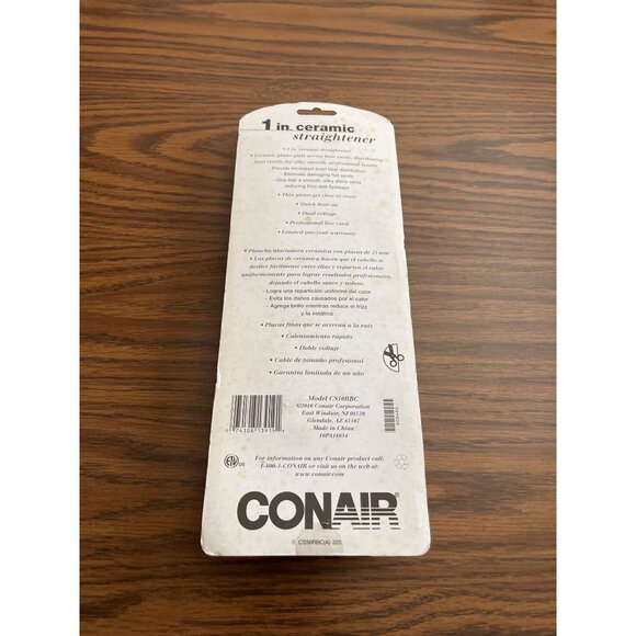 Conair 1 inch ceramic straightener NWT - Picture 2 of 4